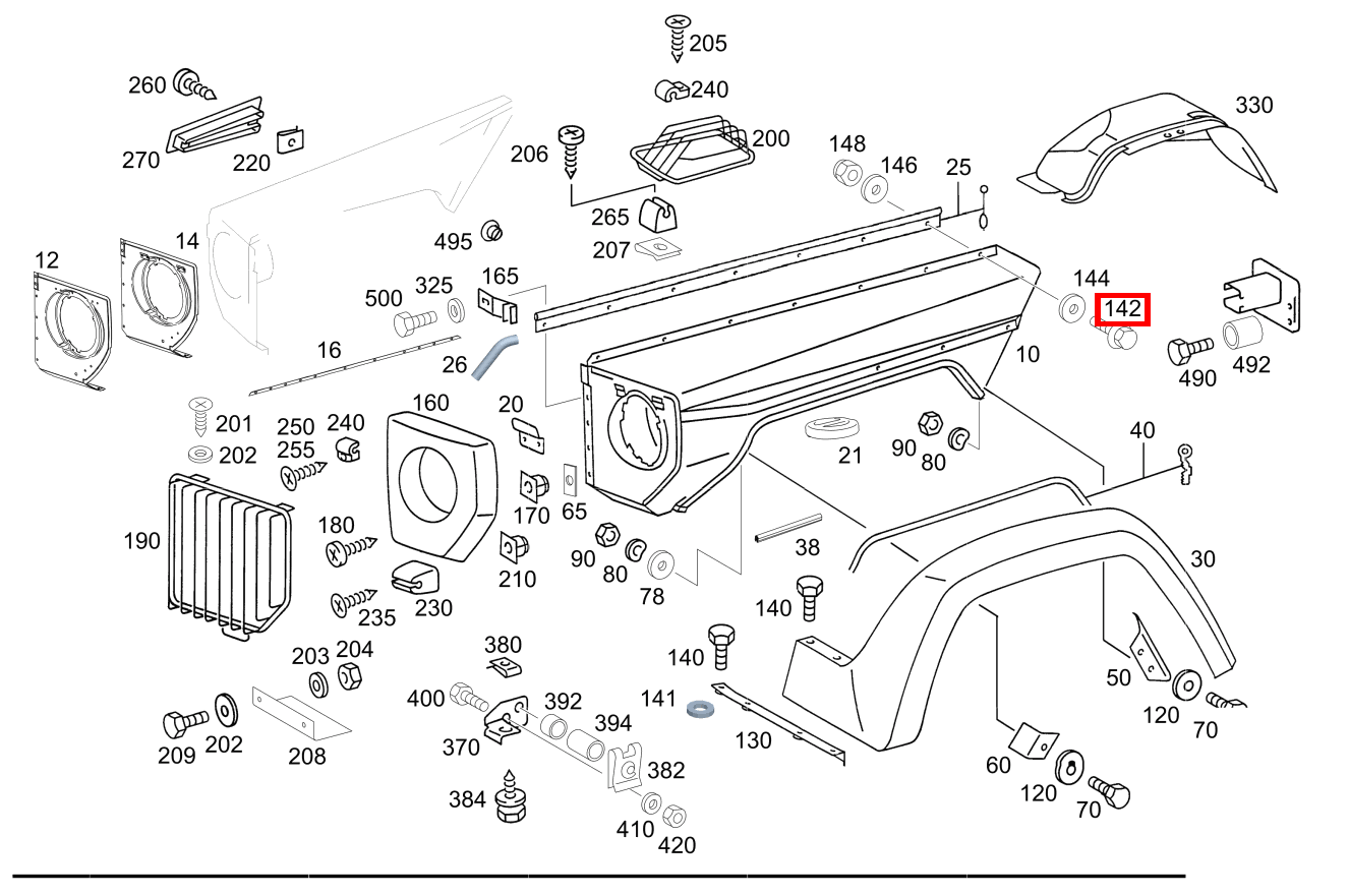 Sechsrundschraube Wischerachse links und rechts; M6X16 GLE 167, E  