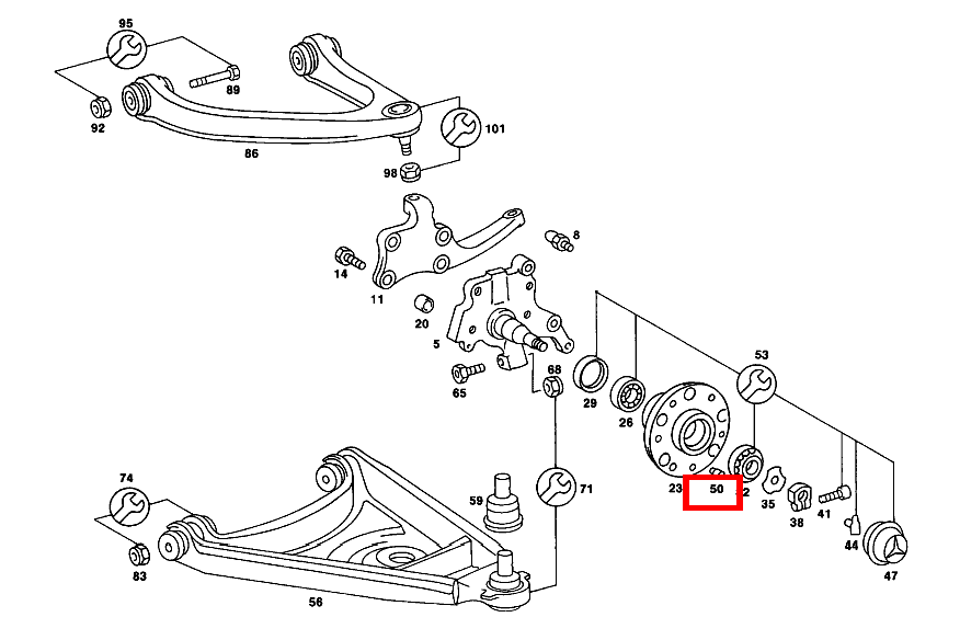 Spannstift BREMSSCHEIBE AN RADNABE 560 SL 107