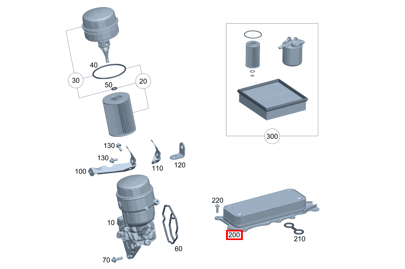 Ölkühler C 320 T CDI 203