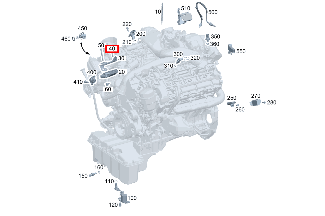 Sechsrundschraube Steuergerät an Ladeluftquerrohr; M6X20 GL 350 CDI 4MATIC Off-Roader B 164
