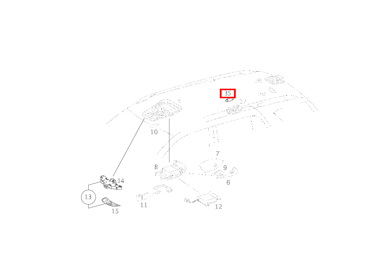 Glühlampe INNENLEUCHTE 12V 6W; 12V-6W ML 500 Off-Roader 163