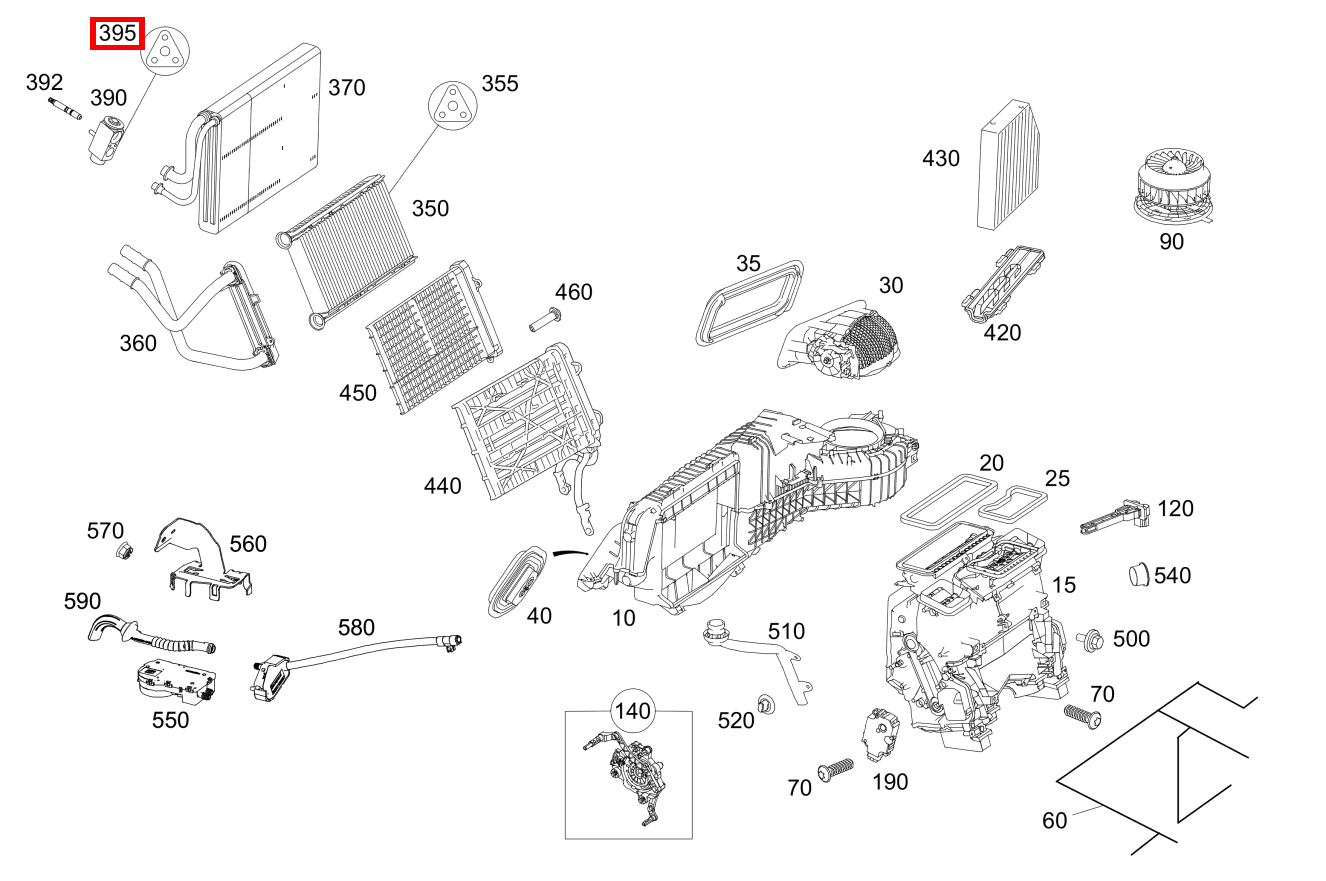 DICHT.SATZ EXPANS.VENTIL Dichtungssatz Expansionsventil GLC 220 d 4MATIC 254
