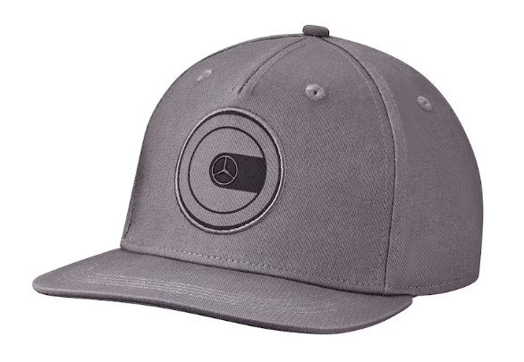 Flat Brim Cap, G-Klasse grau, Baumwolle (Bio)