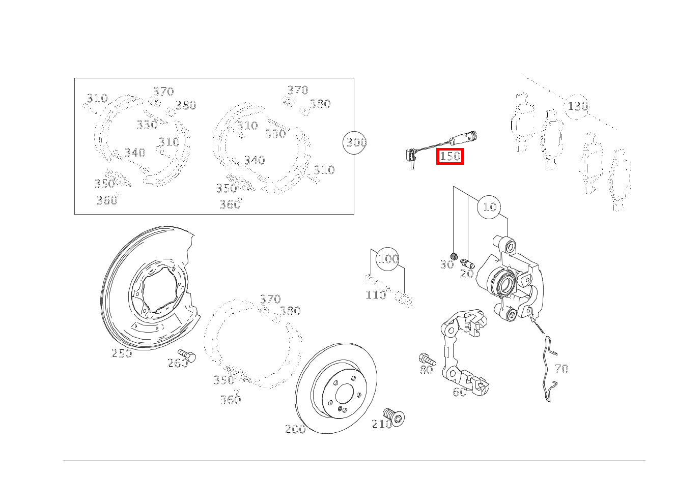 Belagverschleisssensor BREMSBELAGVERSCHLEISSANZEIGE E 500/550 CABR. 207