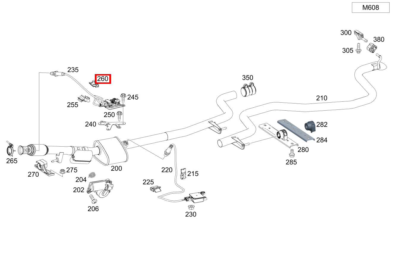 KABELKLEMME Befestigung NOx-Sondenleitung A 180 d Limousine BCA 177 KABELKLEMME Befestigung NOx-Sondenleitung A 180 d Limousine BCA 177