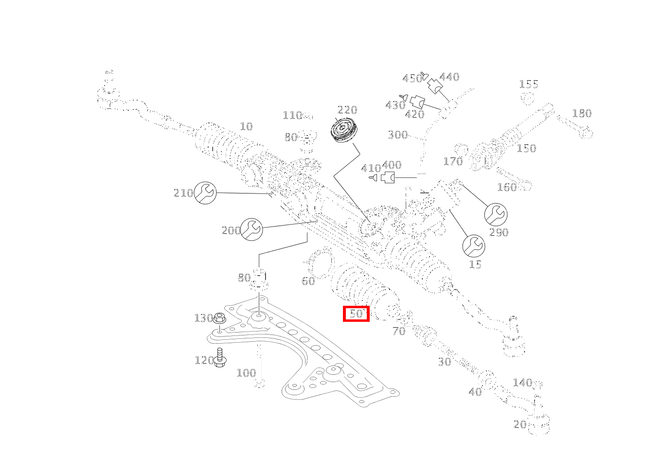 Manschette Links CLS 55 AMG 219 Manschette Links CLS 55 AMG 219