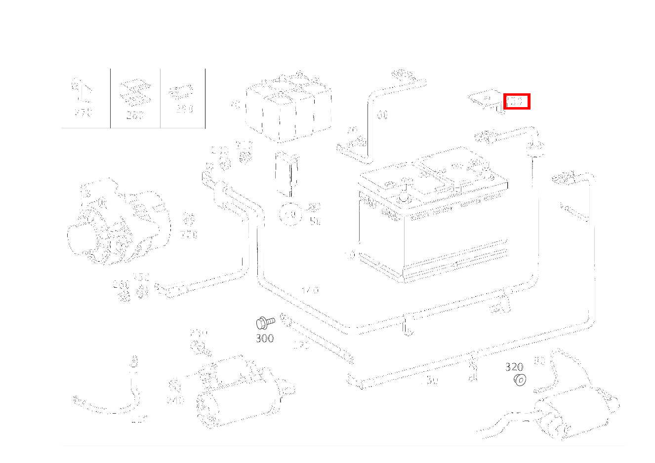 Schutzkappe BATTERIE-PLUSPOL SLK 320 AMG KOMP 170 Schutzkappe BATTERIE-PLUSPOL SLK 320 AMG KOMP 170